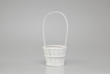5in Wide Splitwood Bamboo Basket - White