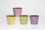 5.5in Wide Splitwood Basket Pot Cover - Assorted Pastel