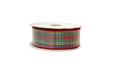 #9 Tartan Plaid Xmas Ribbon - Wired Edge (20yd)