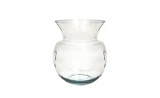 7.75in Tall Rio Cache Optic Clear Glass Vase