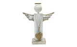 12in Tall Dina Angel - Distressed Wood