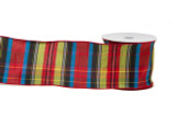 #100 Fraser Tartan Plaid Xmas Ribbon - Wired Edge (20yd)