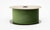 #40 Velvet Dupion Back Ribbon (10yd) - Sage Pine