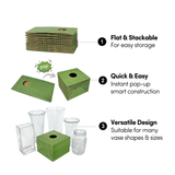 Pop Up Floral Delivery Box - Green (Medium, 10pk)