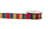 #9 Fraser Tartan Plaid Xmas Ribbon - Wired Edge (20yd)
