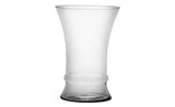 13in Tall Titanic Clear Glass Vase
