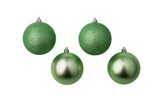 100mm Plastic Ball Ornament (Set of 4) - Emerald