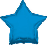 18in Star Foil Balloon (5pk) - Sapphire Blue