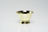 8in Wide Plastic Revere Compote Bowl - Gold