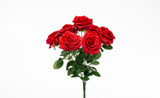 16in Rose Bush x7 - Red