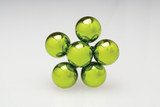 30mm Shiny Glass Ball on Stem (Box of 72) - Chartreuse