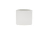 5in Wide Cylinder Ceramic Vase - Matte White
