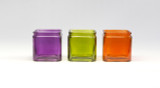 5in Cube Glass Vase - Assorted Sierra