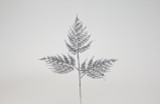 12in Glitter Fern Pick Bundle (Pack of 6) - Silver