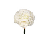 12in Rose Hydrangea Bunch x9 - Cream