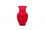 11in Tall Classic Glass Vase - Red