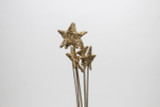 80MM Lata Star on Stem (Bag of 5) - Gold