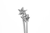 80MM Lata Star on Stem (Bag of 5) - Silver