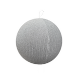 700mm Shiny Fabric Inflatable Display Ball - Silver