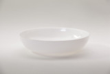 6in Wide Plastic Design Dish - White