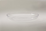 11in Wide Plastic Design Dish - Clear