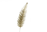 24in Glitter Fiddle Fern Spray - Gold