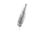 24in Glitter Fiddle Fern Spray - Silver