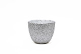 6.5in Wide Rogue Ceramic Pot - Silver