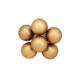 30mm Glass Balls on Stem (Box of 6DZ) - Matte Antique Gold