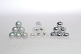 30mm Glass Balls on Stem (Box of 72) - Ice Mix