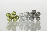 30mm Glass Balls on Stem (Box of 72) - Sage Mist Mix