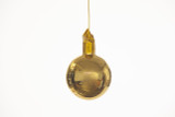 50mm Glass Ball on Stem - Shiny Gold
