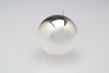50mm Glass Ball on Stem - Shiny Silver