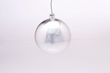 80mm Plastic Ball on Wire (Bag of 6) - Shiny Silver