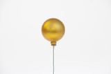 50mm Plastic Ball on 9in Wire (Bag of 12) - Matte Gold