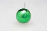 40mm Glass Ball on Stem (Box of 36) - Shiny Emerald