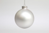 75mm Satin Ball Ornament (Box of 6) - Silver