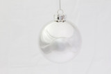 75mm Shiny Ball Ornament (Box of 6) - Silver