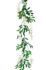 72in Mini Wisteria Flower Drop Garland - Purple