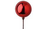 80mm Plastic Ball on 18in Pick - Shiny Red