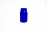 5.5in Tall Glass Mason Jar - Cobalt Blue