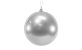 150mm Plastic Ornament Ball - Candy Apple - Silver
