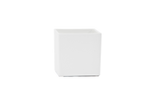 4.5in Ceramic Cube - Matte White