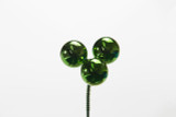 30mm Plastic Ball Pick x3 (Bag of 12) - Shiny Emerald
