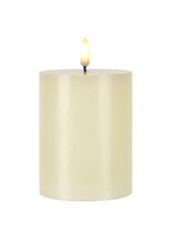 3x4in Patria LED Pillar Candles - Ivory
