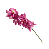 33.5in Large Cymbidium Orchid Spray x12 - Purple