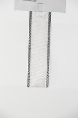 #9 Value Sheer Metallic WE Ribbon (50yd) - Metallic Silver