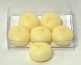 2in Wide Floating Candles (6pk) - Ivory