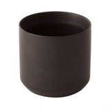 7in Wide Kendall Ceramic Pot - Black