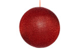 400mm Shiny Fabric Inflatable Display Ball - Red